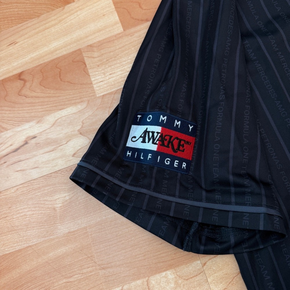 Tommy Hilfiger Awake NY Mercedes AMG F1 George Russell 63 Baseball Jersey Black - Picture 5 of 8